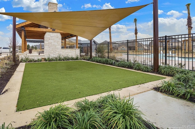 9102 War Wagon, San Antonio, TX 78254 - view of yard with a swimming pool
