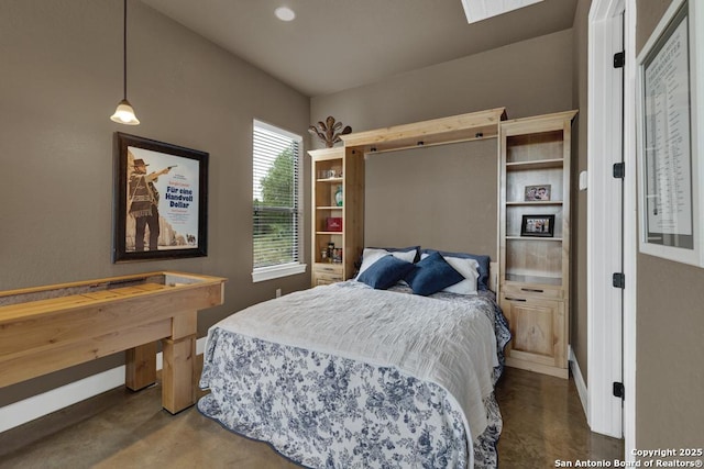 835 Shady Holw, New Braunfels, TX 78132 - bedroom with finished concrete floors and baseboards