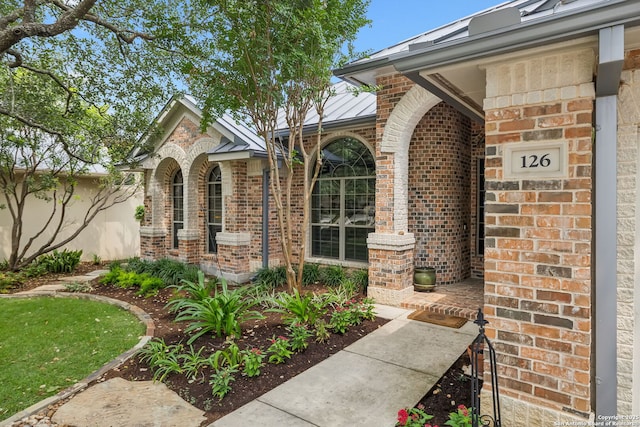 126 Calais Way, Shavano Park, TX 78249 - property entrance featuring brick siding