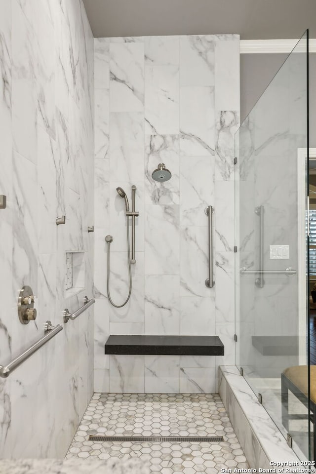 126 Calais Way, Shavano Park, TX 78249 - full bath featuring a marble finish shower