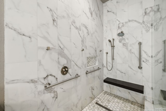 126 Calais Way, Shavano Park, TX 78249 - bathroom featuring a marble finish shower