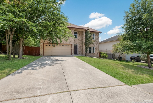 13314 Galicia, Universal City, TX 78148 - view of front of home with brick siding and concrete driveway