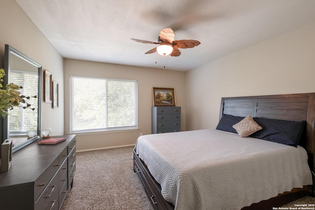 13314 Galicia, Universal City, TX 78148 - bedroom featuring carpet, multiple windows, baseboards, and a ceiling fan