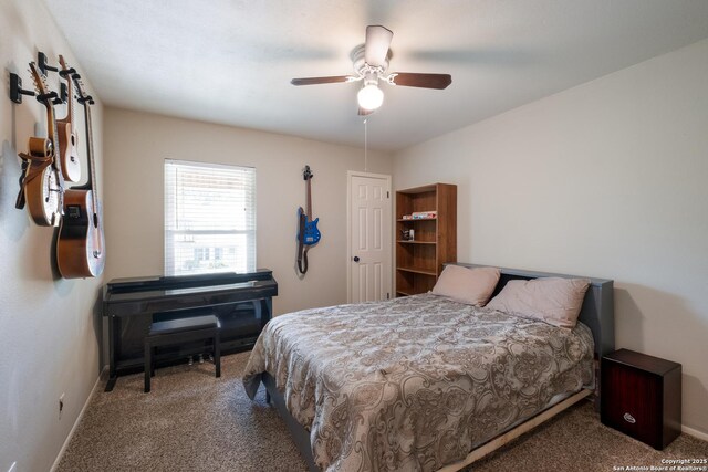 13314 Galicia, Universal City, TX 78148 - bedroom featuring carpet flooring, baseboards, and a ceiling fan