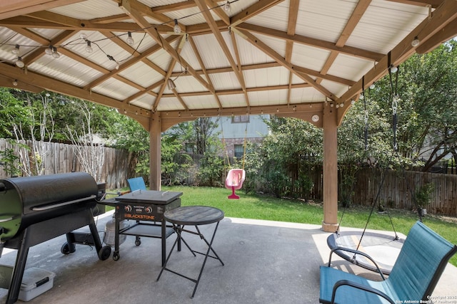 13314 Galicia, Universal City, TX 78148 - view of patio / terrace featuring a gazebo and area for grilling
