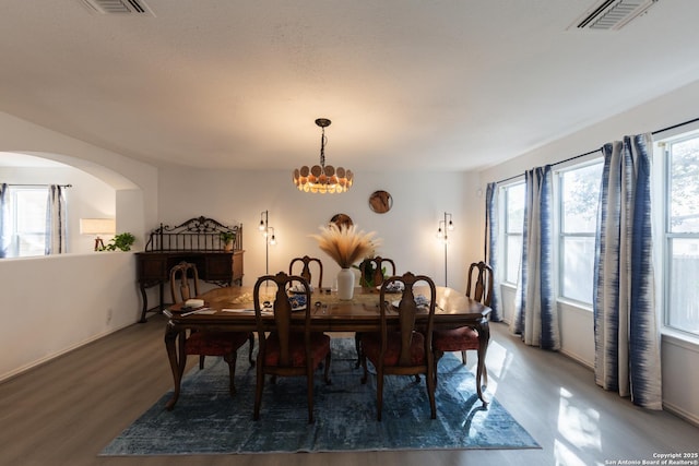 10819 Indigo, San Antonio, TX 78239 - dining space with wood finished floors and a chandelier