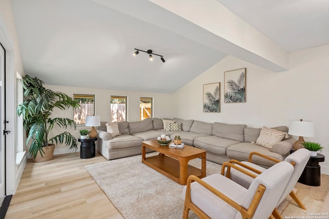 500 Skyforest, Hollywood Park, TX 78232 - living room with wood finished floors and vaulted ceiling