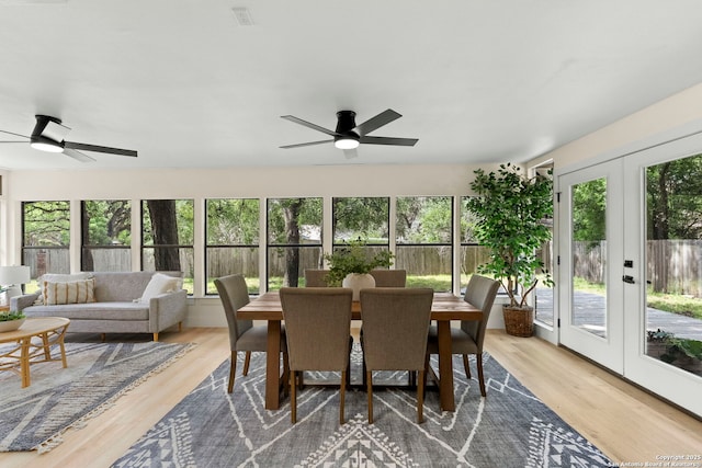 500 Skyforest, Hollywood Park, TX 78232 - sunroom / solarium with french doors and wood finished floors