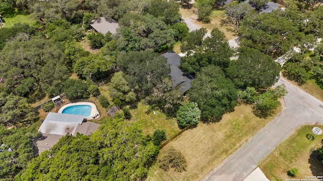 500 Skyforest, Hollywood Park, TX 78232 - aerial view of property and surrounding area with a pool area