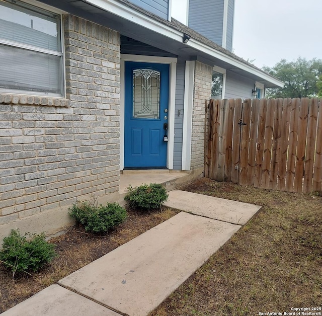 3730 Candlestone, San Antonio, TX 78244 - view of exterior entry featuring brick siding