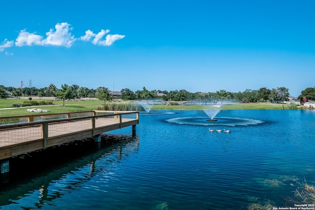 5957 Cerulean, Bulverde, TX 78163 - dock featuring a water view