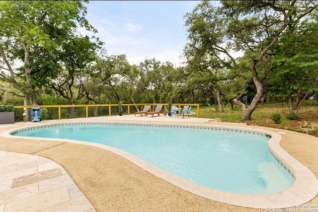 3719 Summer Breeze, San Antonio, TX 78253 - swimming pool featuring view of wooded area and a patio area