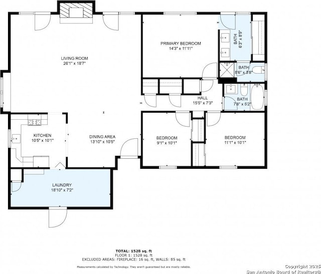 6419 Ridge Tree, San Antonio, TX 78233 - property floor plan