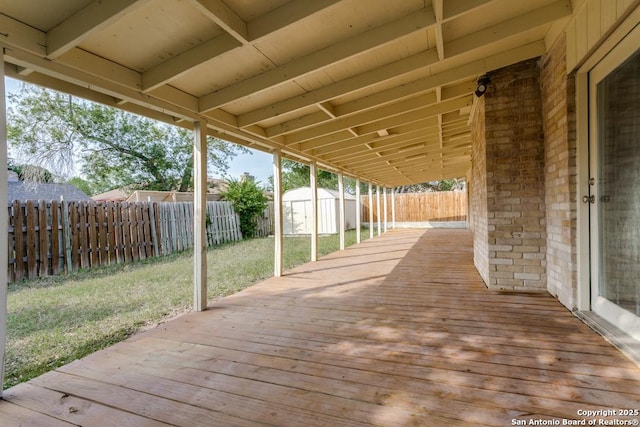 6419 Ridge Tree, San Antonio, TX 78233 - view of wooden terrace