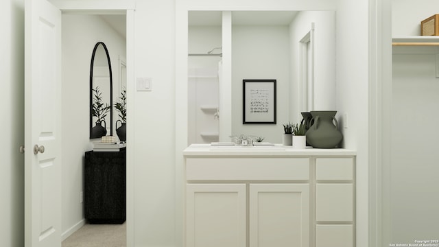 5650 Azure Aly, San Antonio, TX 78223 - bathroom featuring vanity and baseboards