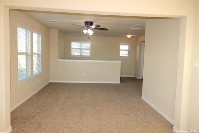 9118 Hogarten, Converse, TX 78109 - spare room with carpet floors, baseboards, and a ceiling fan