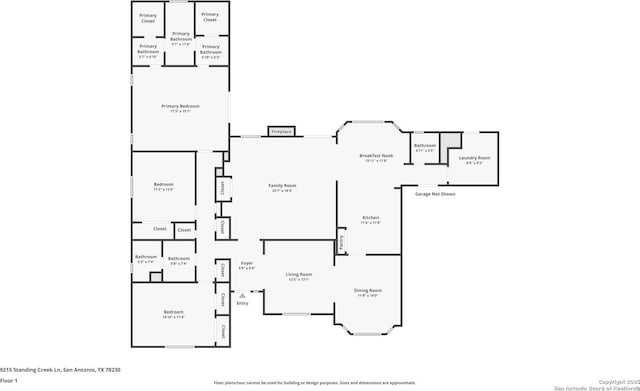 9215 Standing Crk, San Antonio, TX 78230 - room layout