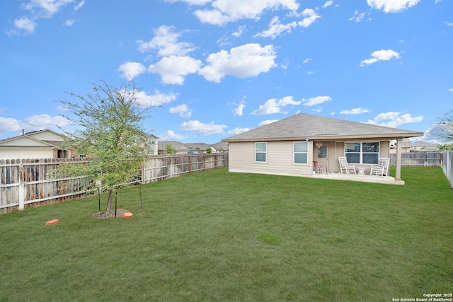 5903 Overture Dawn, San Antonio, TX 78252 - rear view of house with a patio