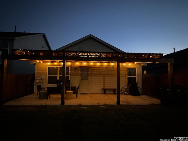 6914 Cozy, San Antonio, TX 78218 - rear view of property featuring a patio and a pergola