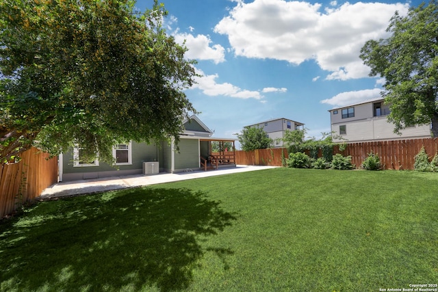 1526 Saint Marys, San Antonio, TX 78210 - view of yard with a patio area and central AC