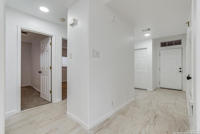 7111 Hallie, San Antonio, TX 78227 - hallway with baseboards and recessed lighting