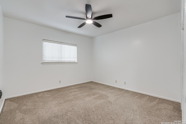 7111 Hallie, San Antonio, TX 78227 - carpeted empty room featuring a ceiling fan and baseboards