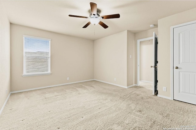 8940 Hickman Park, San Antonio, TX 78254 - unfurnished bedroom with carpet floors, baseboards, and ceiling fan