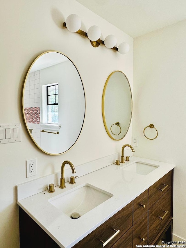 520 Sagecrest Dr, Hollywood Park, TX 78232 - bathroom with double vanity