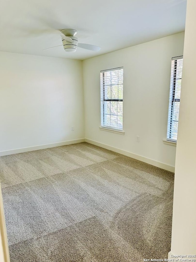 520 Sagecrest Dr, Hollywood Park, TX 78232 - carpeted spare room with baseboards and ceiling fan