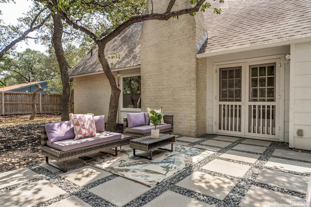 146 Canyon Oaks, Hollywood Park, TX 78232 - view of patio with outdoor lounge area