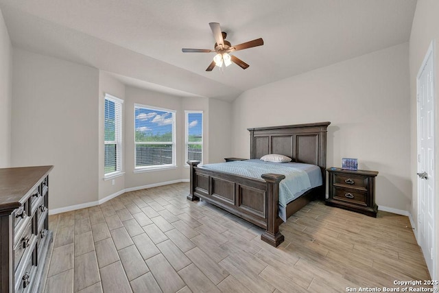 2015 Sisyphus, San Antonio, TX 78245 - bedroom featuring light wood finished floors, baseboards, and a ceiling fan