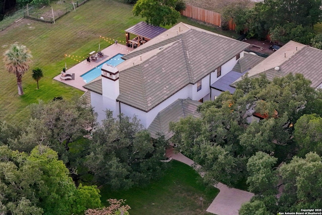 625 Paseo Canada, San Antonio, TX 78232 - view from above of property featuring a pool