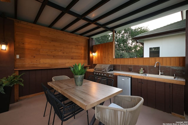 625 Paseo Canada, San Antonio, TX 78232 - view of patio featuring a sink and outdoor dining space