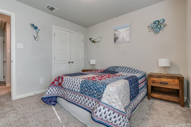 10206 Daylily, Boerne, TX 78006 - bedroom with carpet floors, a closet, and baseboards