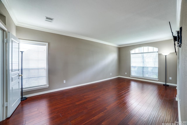5018 Ashton Audrey, San Antonio, TX 78249 - spare room with wood finished floors, ornamental molding, and baseboards