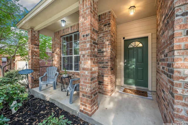 6110 Briscoe Leaf, San Antonio, TX 78253 - entrance to property with a porch and brick siding