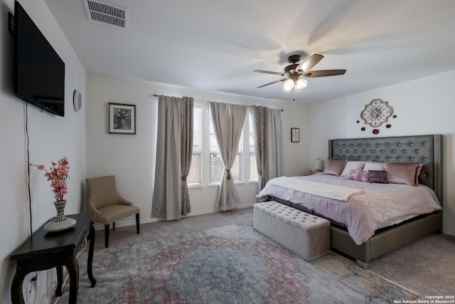 5266 Anzueto, San Antonio, TX 78261 - carpeted bedroom with a ceiling fan and baseboards