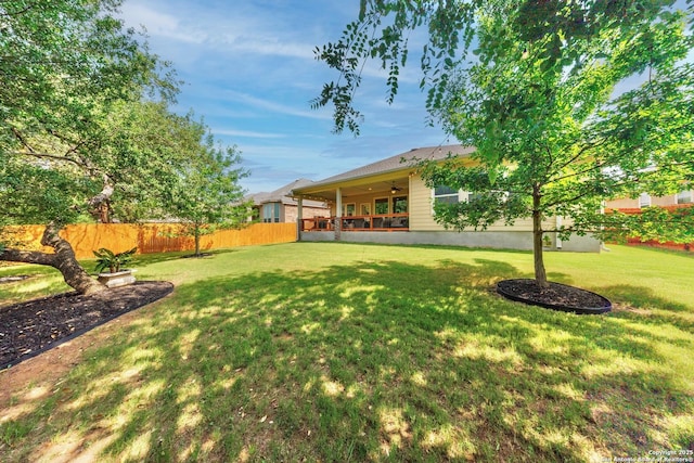 12322 Saddle Up Dr, San Antonio, TX 78254 - view of yard with a ceiling fan