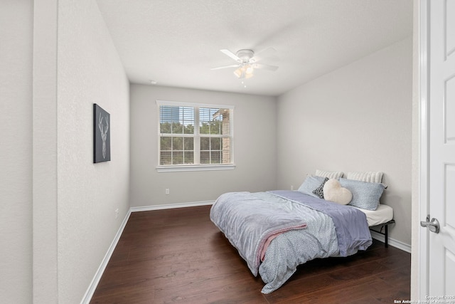 3130 Running Fawn, San Antonio, TX 78261 - bedroom featuring wood finished floors, baseboards, and a ceiling fan