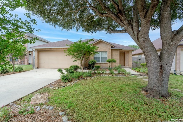 5731 Bypass Trl, San Antonio, TX 78244 - single story home featuring brick siding, an attached garage, driveway, and roof with shingles