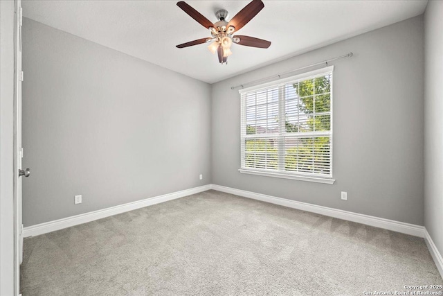 10218 Nate Range, San Antonio, TX 78254 - carpeted empty room featuring ceiling fan and baseboards