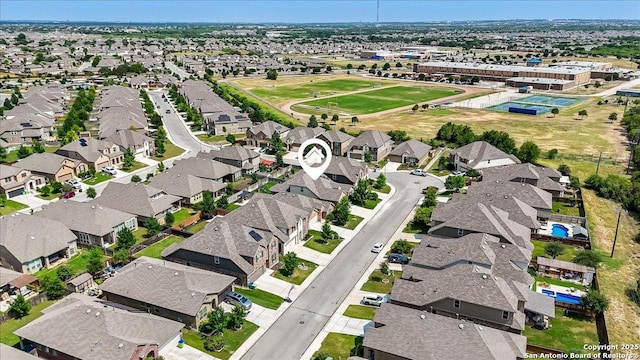 10218 Nate Range, San Antonio, TX 78254 - aerial view of property and surrounding area featuring nearby suburban area