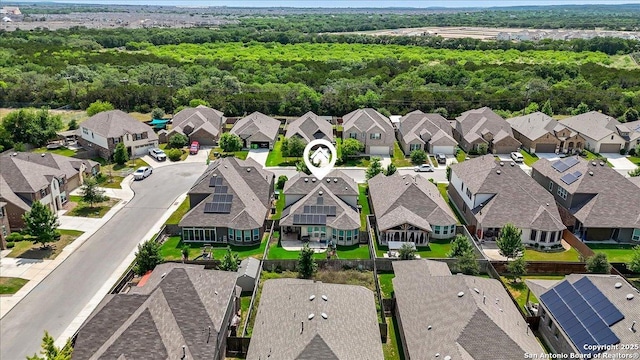 10218 Nate Range, San Antonio, TX 78254 - aerial perspective of suburban area featuring a forest