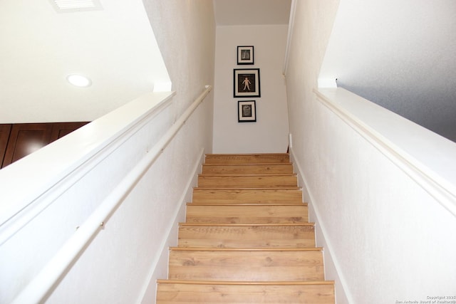 39 Latrobe Post, San Antonio, TX 78240 - stairway with wood finished floors