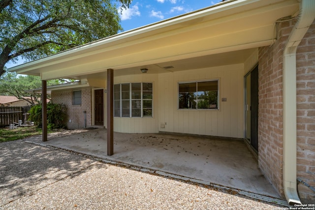 402 Waycrest, Windcrest, TX 78239 - view of patio featuring an attached carport