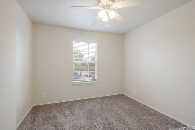 135 Agency Oaks, San Antonio, TX 78249 - carpeted empty room with baseboards and a ceiling fan