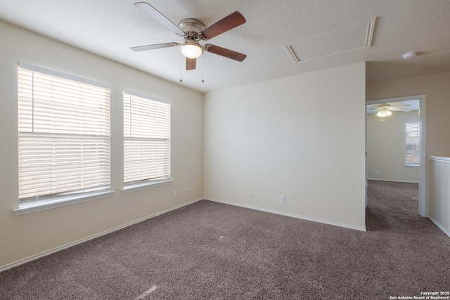 135 Agency Oaks, San Antonio, TX 78249 - spare room featuring carpet, ceiling fan, and plenty of natural light