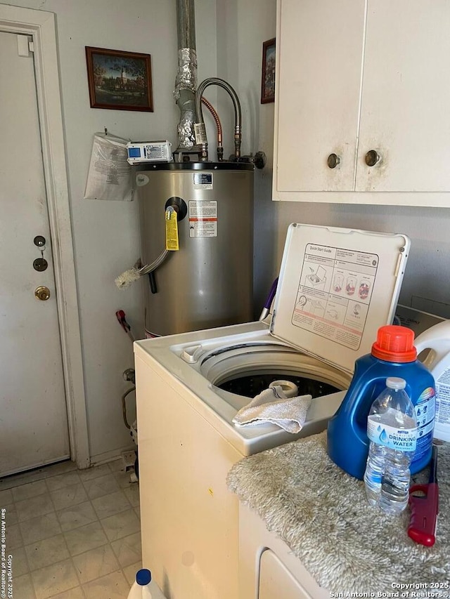 6823 S Whitland, San Antonio, TX 78239 - laundry room with water heater and washer / clothes dryer