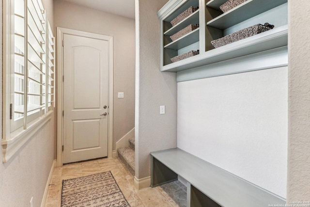 24227 Vecchio, San Antonio, TX 78260 - mudroom featuring baseboards