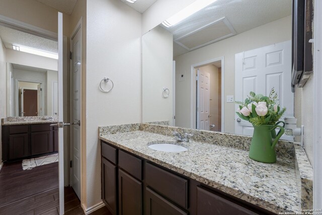 4107 Medical Dr Unit 2204, San Antonio, TX 78229 - bathroom with vanity and wood finished floors